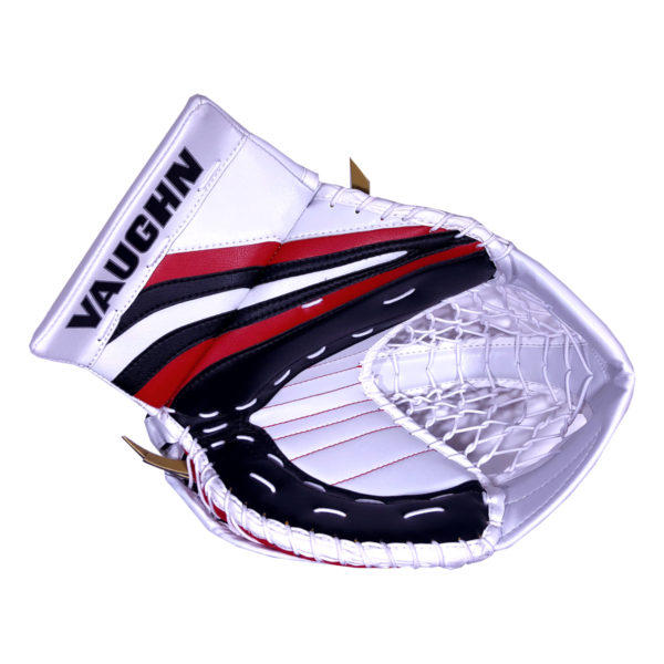 Vaughn Ventus SLR Pro Senior Goalie Glove in Black, Red and White
