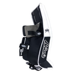 Brians Alite Senior Goalie Leg Pads Channel Black and White Custom