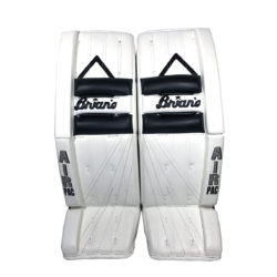 Brians Alite Senior Goalie Leg Pads Custom Black and White