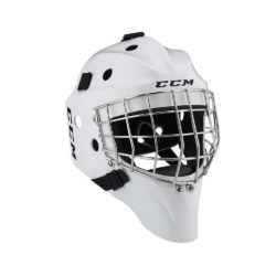 CCM 1.5 Senior Certified Straight Bar Goalie Mask White