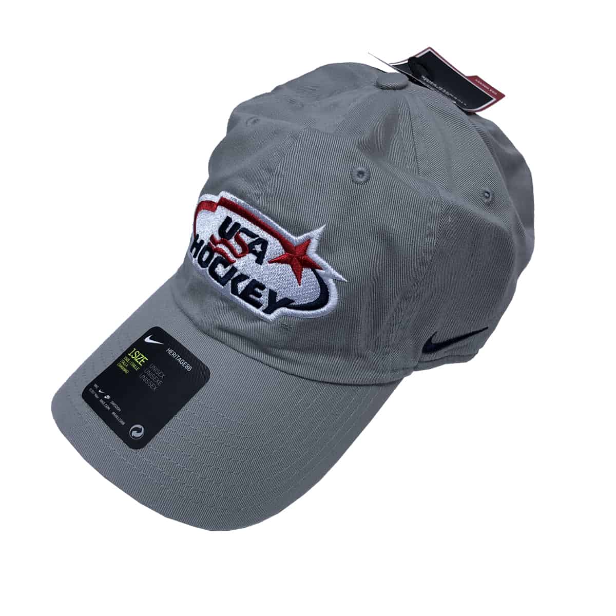 USA Hockey Heritage 86 Hat in Pewter Grey