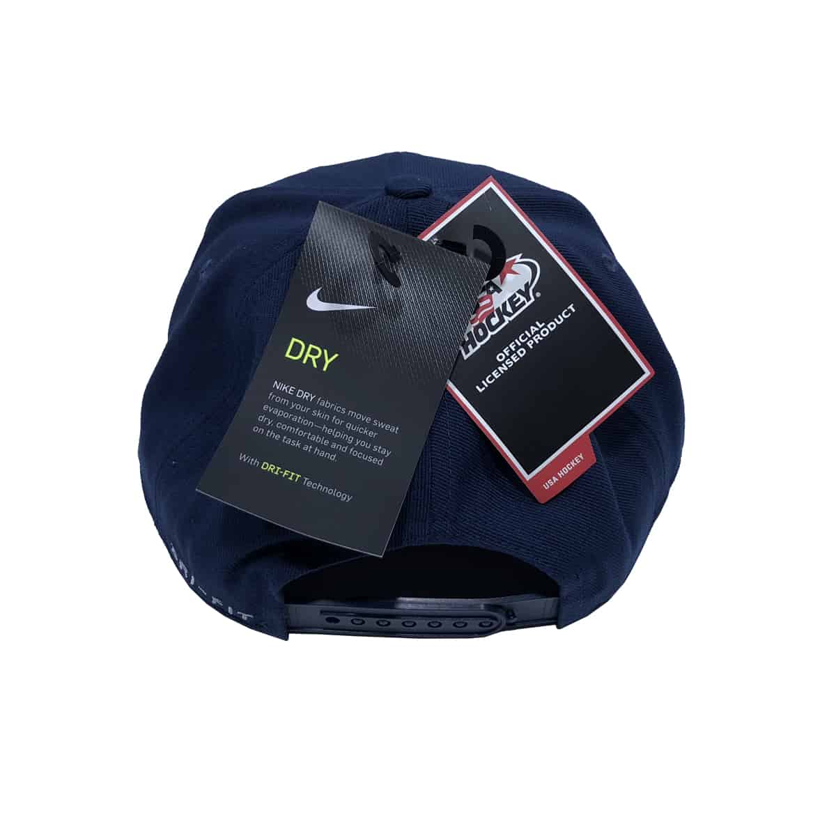 USA Hockey Nike DRI-FIT True Core Hat in Navy (Back)