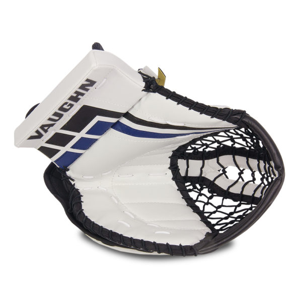 Vaughn Velocity VE8 Junior Goalie Glove in White Black and Blue