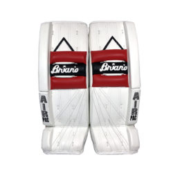 Brians Alite Junior Goalie Leg Pads in Red and Black