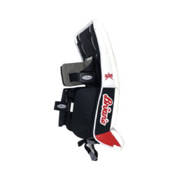 Brians Alite Junior Goalie Leg Pads Channel in Black and Red