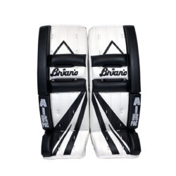 Brians Alite Junior Goalie Leg Pads in Black and White