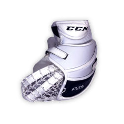 CCM Premier P2.5 Senior Goalie Catch Glove in Black and White on Back