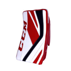CCM Premier P2.9 Intermediate Goalie Blocker in Red, Black and White