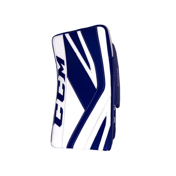 CCM Premier P2.9 Intermediate Goalie Blocker in Blue and White