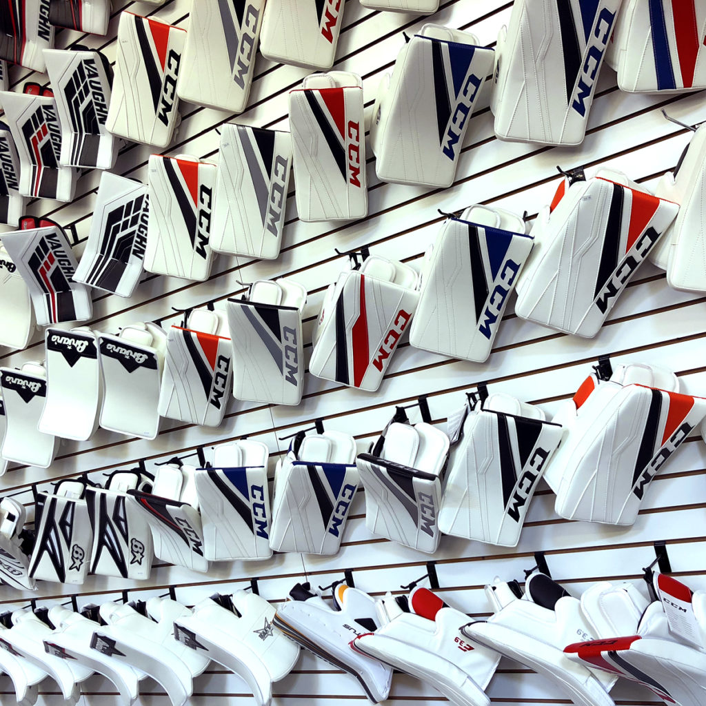 Goalies Plus offers a large variety of goalie equipment