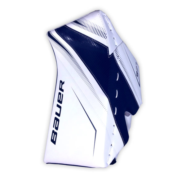 Bauer Supreme S27 Junior Goalie Blocker in Blue and White