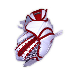 Bauer Supreme S27 Junior Goalie Catch Glove in Red and White on Back