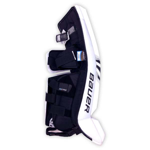 Bauer Supreme S27 Junior Leg Pads in Black and White on Back