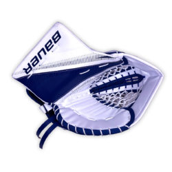 Bauer Supreme S27 Senior Goalie Catch Glove in Blue and White