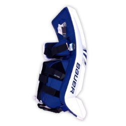 Bauer Supreme S27 Senior Goalie Leg Pads in Blue and White on Back
