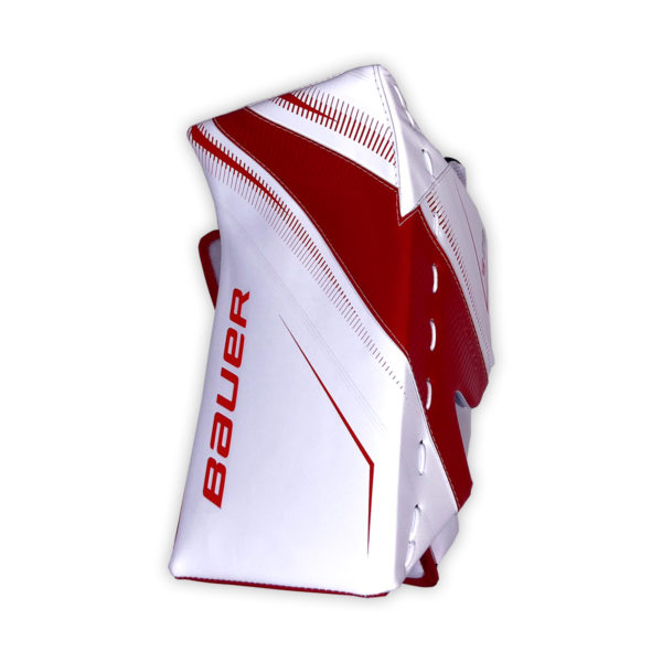 Bauer Supreme S29 Intermediate Goalie Blocker in Red and White