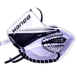 Bauer Supreme S29 Senior Goalie Catch Glove in Black and White
