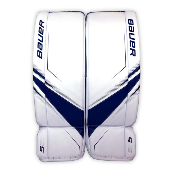 Bauer Supreme S29 Senior Goalie Leg Pads in Blue and White