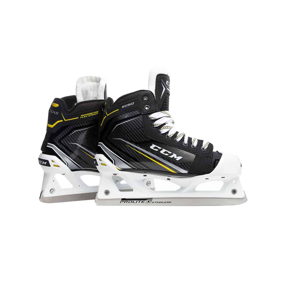 Mid Level Ice Skates CCM Tacks 9060 Ice Hockey Skates Size Junior 