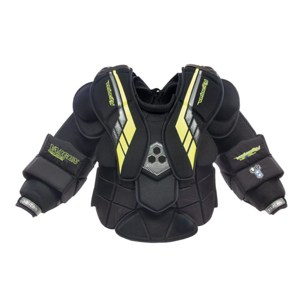 Vaughn VE8 Pro Carbon Chest & Arm Protector Black Yellow