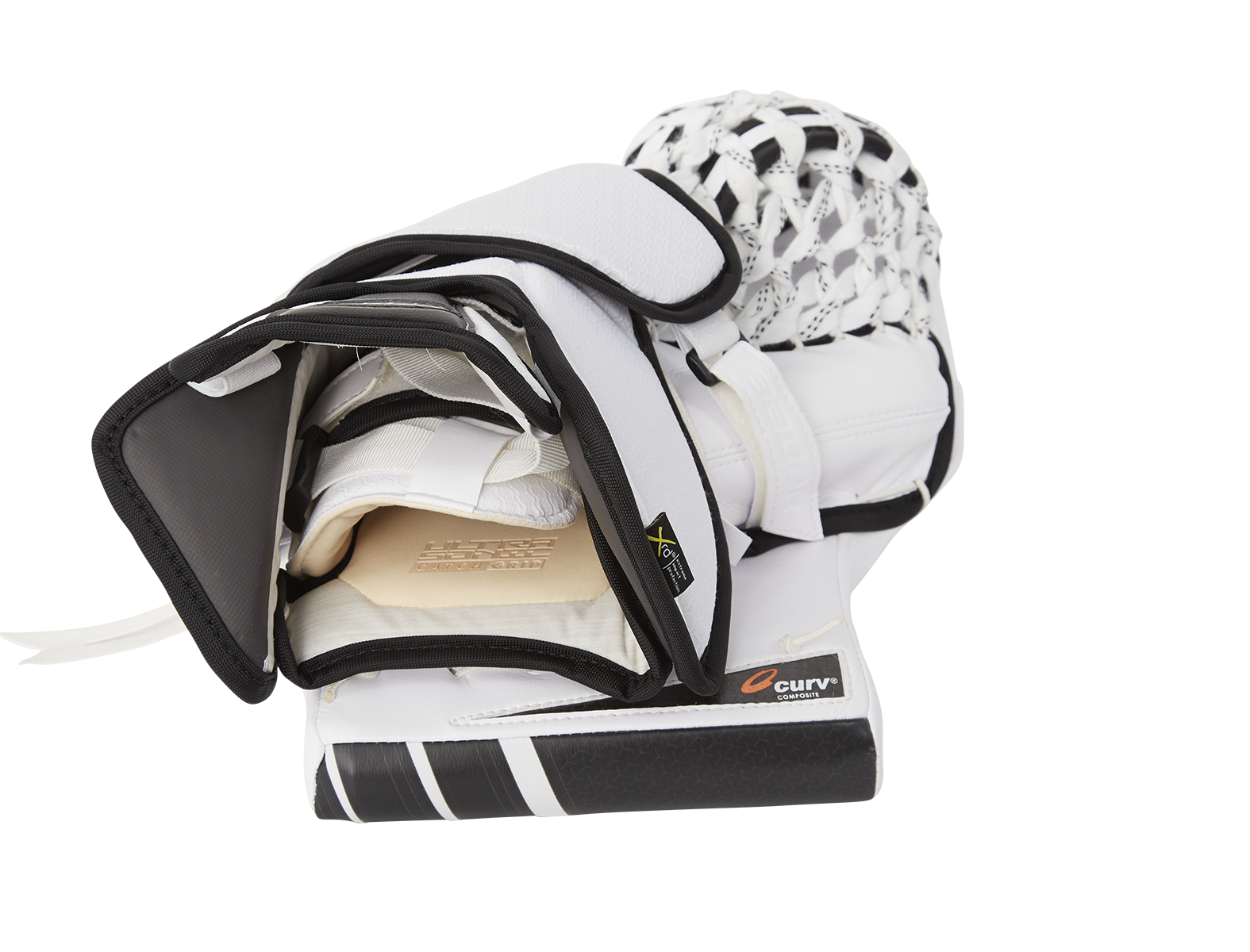 Bauer Supreme Ultrasonic - New Pro Stock Goalie Glove - (White/Red