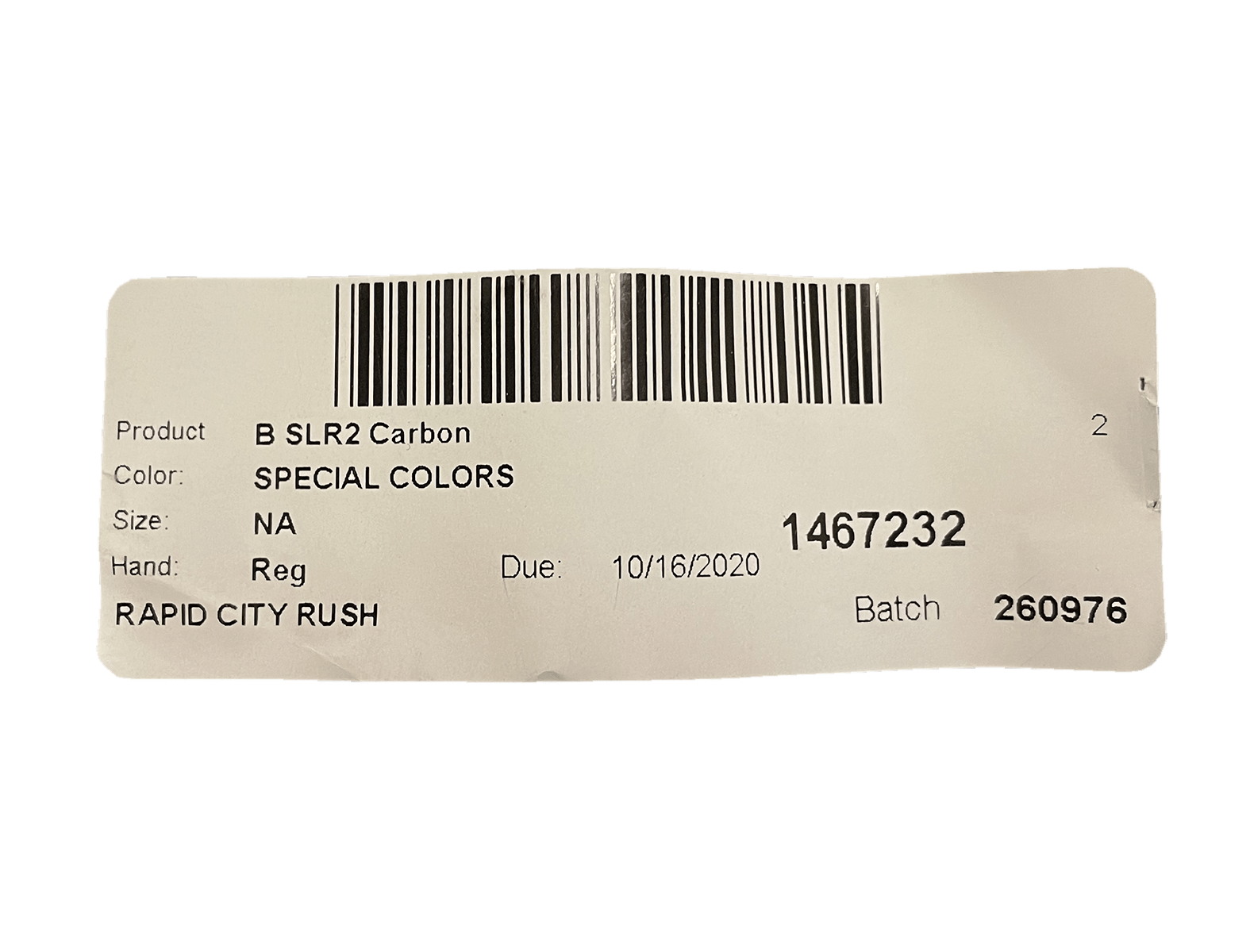 Vaughn Ventus SLR2 Pro Carbon Iceberg Graphic Goalie Blocker - Pro Return Rapid City Rush - Image 2