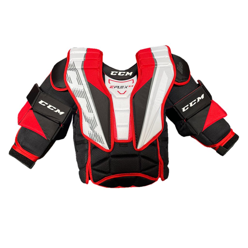 Goalies Plus (Best Price) CCM Extreme Flex E5.5 Junior Goalie Chest & Arm Protector [Special Goalies Plus (Best Price) CCM Extreme Flex E5.5 Junior Goalie Chest & Arm Protector [Special