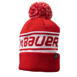Bauer Team Ribbed Pom - Red