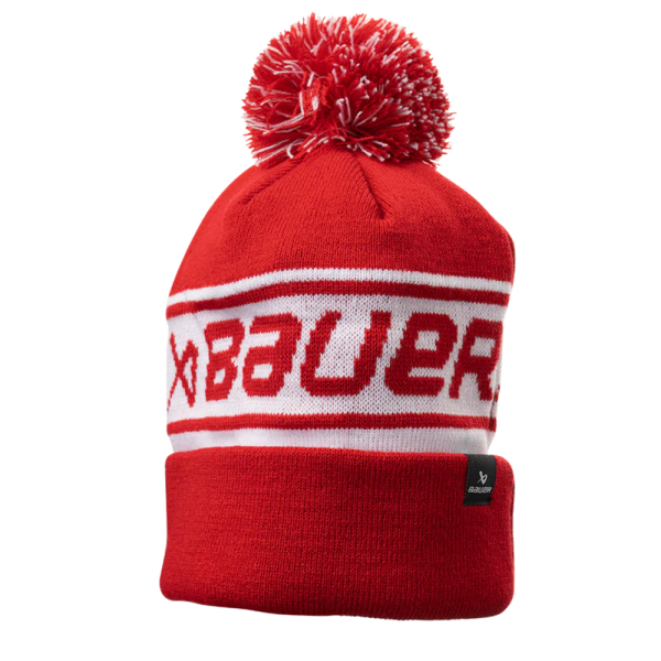 Bauer Team Ribbed Pom - Red
