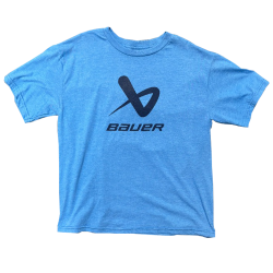 Bauer Core Lockup Blue Short Sleeve Tee Shirt - Adult