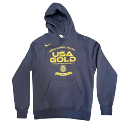 Nike USA Hockey 2026 Winter Olympics Gold Medal Club Fleece Hoodie - Navy [Adult]