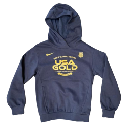 Nike USA Hockey 2026 Winter Olympics Gold Medal Club Fleece Hoodie - Navy [Youth]
